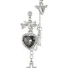 New Style Trends - Goth Heart Chain Drop Earrings - Outfit Ideas