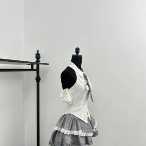 New Style Trends - Gothic Alt Lace Outfit Set - Outfit Ideas