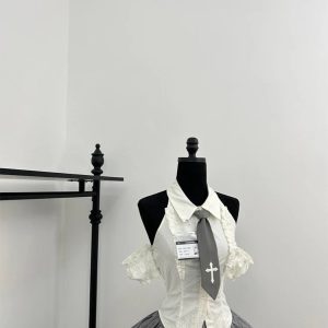 New Style Trends - Gothic Alt Lace Outfit Set - Outfit Ideas