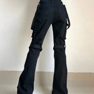 New Style Trends - Gothic Buckle Leg Pants - Outfit Ideas