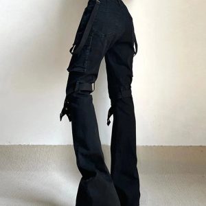 New Style Trends - Gothic Buckle Leg Pants - Outfit Ideas