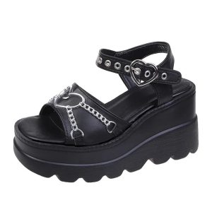 New Style Trends - Gothic Lolita Summer Sandals - Outfit Ideas