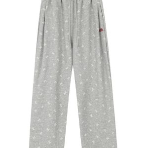 New Style Trends - Gray Bow Cozy Coquette Lounge Pants - Outfit Ideas