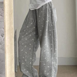 New Style Trends - Gray Bow Cozy Coquette Lounge Pants - Outfit Ideas