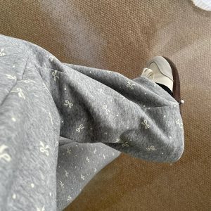New Style Trends - Gray Bow Cozy Coquette Lounge Pants - Outfit Ideas