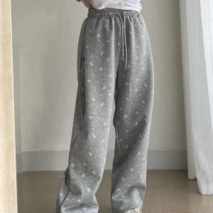 New Style Trends - Gray Bow Cozy Coquette Lounge Pants - Outfit Ideas