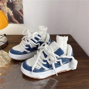 New Style Trends - Kawaii Azure Wave Sneakers - Outfit Ideas