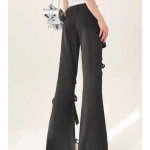New Style Trends - Kawaii Bow-Tied Cutout Layered Pants - Outfit Ideas