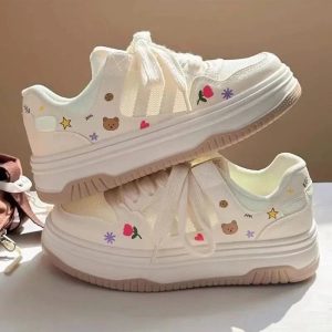 New Style Trends - Kawaii Cartoon Mesh Sneakers - Outfit Ideas