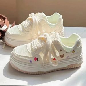 New Style Trends - Kawaii Cartoon Mesh Sneakers - Outfit Ideas