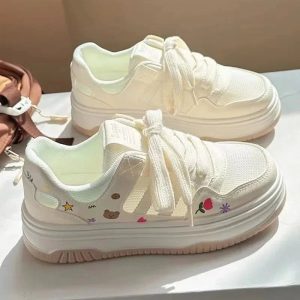 New Style Trends - Kawaii Cartoon Mesh Sneakers - Outfit Ideas