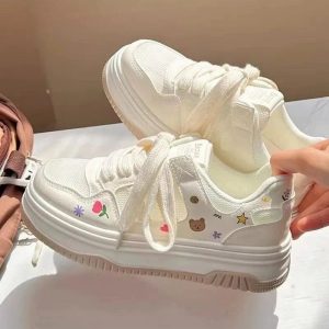 New Style Trends - Kawaii Cartoon Mesh Sneakers - Outfit Ideas