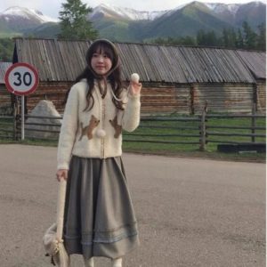 New Style Trends - Kawaii Cozy Puppy Pom-Pom Cardigan - Outfit Ideas