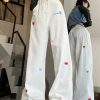 New Style Trends - Kawaii Embroidered Bow Pants - Outfit Ideas