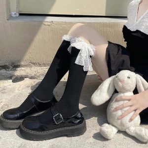 New Style Trends - Kawaii Lace Bow Socks - Outfit Ideas
