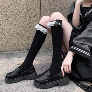 New Style Trends - Kawaii Layered Bow Stockings - Outfit Ideas
