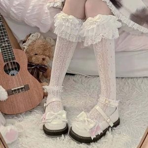 New Style Trends - Kawaii Layered Bow Stockings - Outfit Ideas
