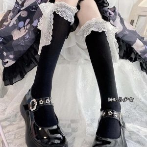New Style Trends - Kawaii Layered Bow Stockings - Outfit Ideas