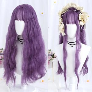 New Style Trends - Kawaii Long Wavy Purple Wig - Outfit Ideas