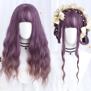 New Style Trends - Kawaii Long Wavy Purple Wig - Outfit Ideas