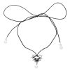 New Style Trends - Kawaii Pink Bow Metal Heart Necklace - Outfit Ideas