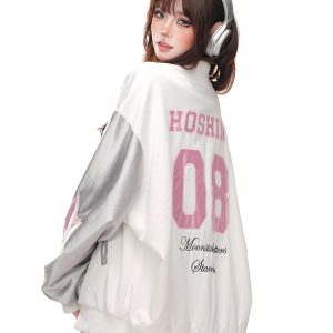 New Style Trends - Kawaii Starwish Satin Bomber Jacket - Outfit Ideas