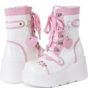 New Style Trends - Metal Decor Punk Boots - Outfit Ideas