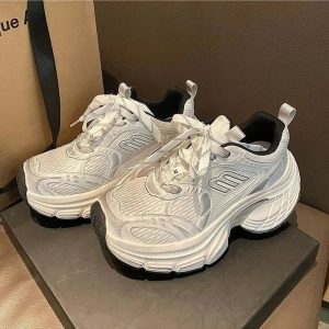 New Style Trends - Metallic Violet Edgy Chunky Sneakers - Outfit Ideas