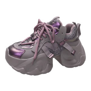 New Style Trends - Metallic Violet Edgy Chunky Sneakers - Outfit Ideas