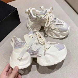 New Style Trends - Metallic Violet Edgy Chunky Sneakers - Outfit Ideas