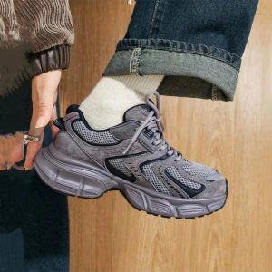New Style Trends - Metallic Violet Edgy Chunky Sneakers - Outfit Ideas