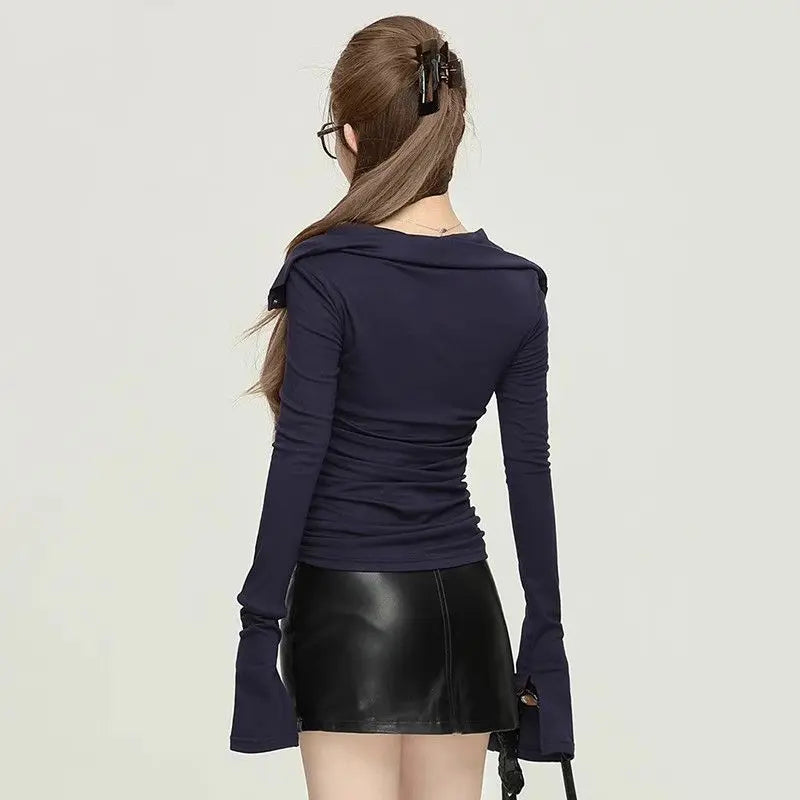 New Style Trends - Midnight Gaze Grommet Top - Outfit Ideas