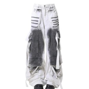 New Style Trends - Ombre Utility Y2k Cargo Pants - Outfit Ideas