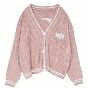 New Style Trends - Pastel Retro Blue Bird Embroidery Cardigan - Outfit Ideas