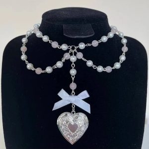 New Style Trends - Pearl Rose Quartz Necklace - Outfit Ideas