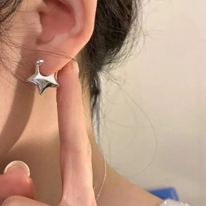 New Style Trends - Pentagram Needles Stud Earrings - Outfit Ideas