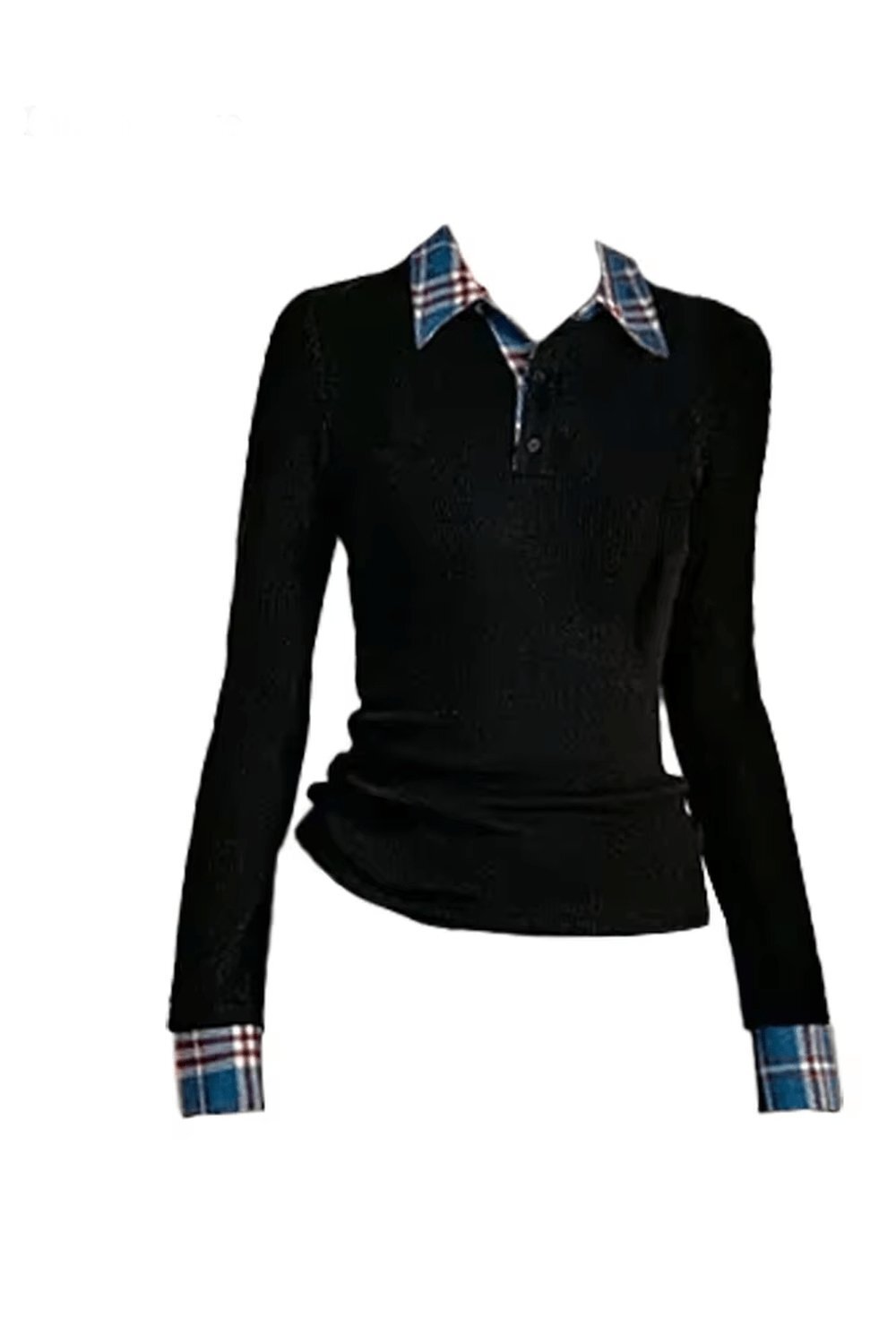 New Style Trends - Plaid Collar Retro Preppy Sweater - Outfit Ideas