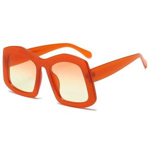 New Style Trends - Retro Big Square Gradient Sunglasses - Outfit Ideas