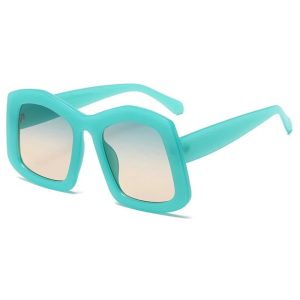 New Style Trends - Retro Big Square Gradient Sunglasses - Outfit Ideas