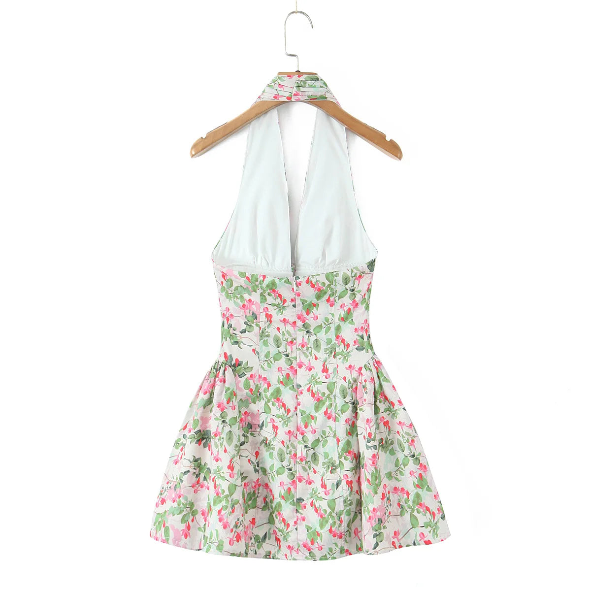 New Style Trends - Retro Blossom Valley Halter Dress - Outfit Ideas