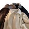 New Style Trends - Retro Corduroy Polo Collar Pullover - Outfit Ideas