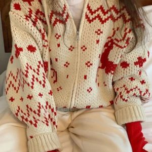 New Style Trends - Retro Cozy Nordic Zip Cardigan - Outfit Ideas
