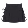 New Style Trends - Retro Lace Up Pleated Summer Skirt - Outfit Ideas