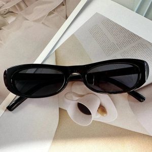 New Style Trends - Retro Narrow Frame Cat Eye Sunglasses - Outfit Ideas