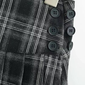 New Style Trends - Retro Preppy Style Plaid Pleated Mini Skirt - Outfit Ideas