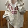New Style Trends - Retro Slouch Knit Zip-Up Sweater - Outfit Ideas