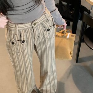 New Style Trends - Retro Striped Flare Pants - Outfit Ideas