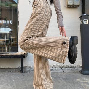 New Style Trends - Retro Striped Flare Pants - Outfit Ideas