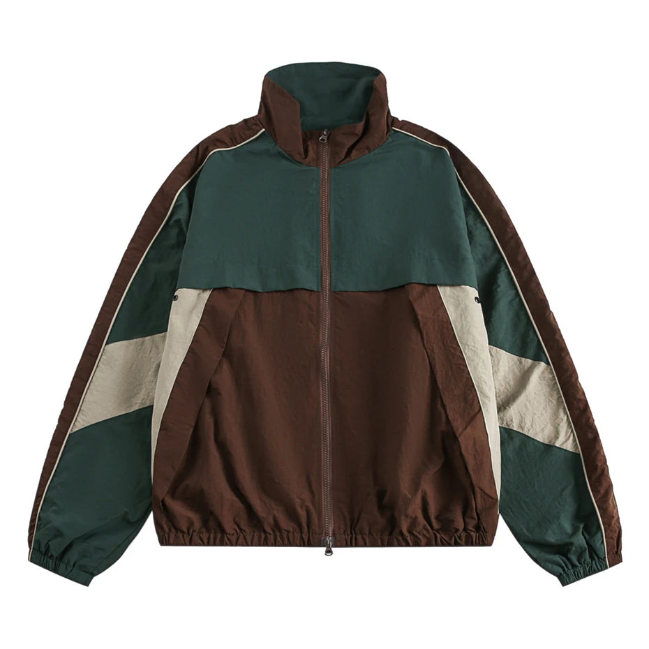 New Style Trends - Retro Track Colorblock Y2k Jacket - Outfit Ideas
