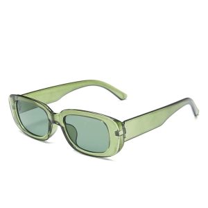 New Style Trends - Retro White Rectangular Sunglasses - Outfit Ideas